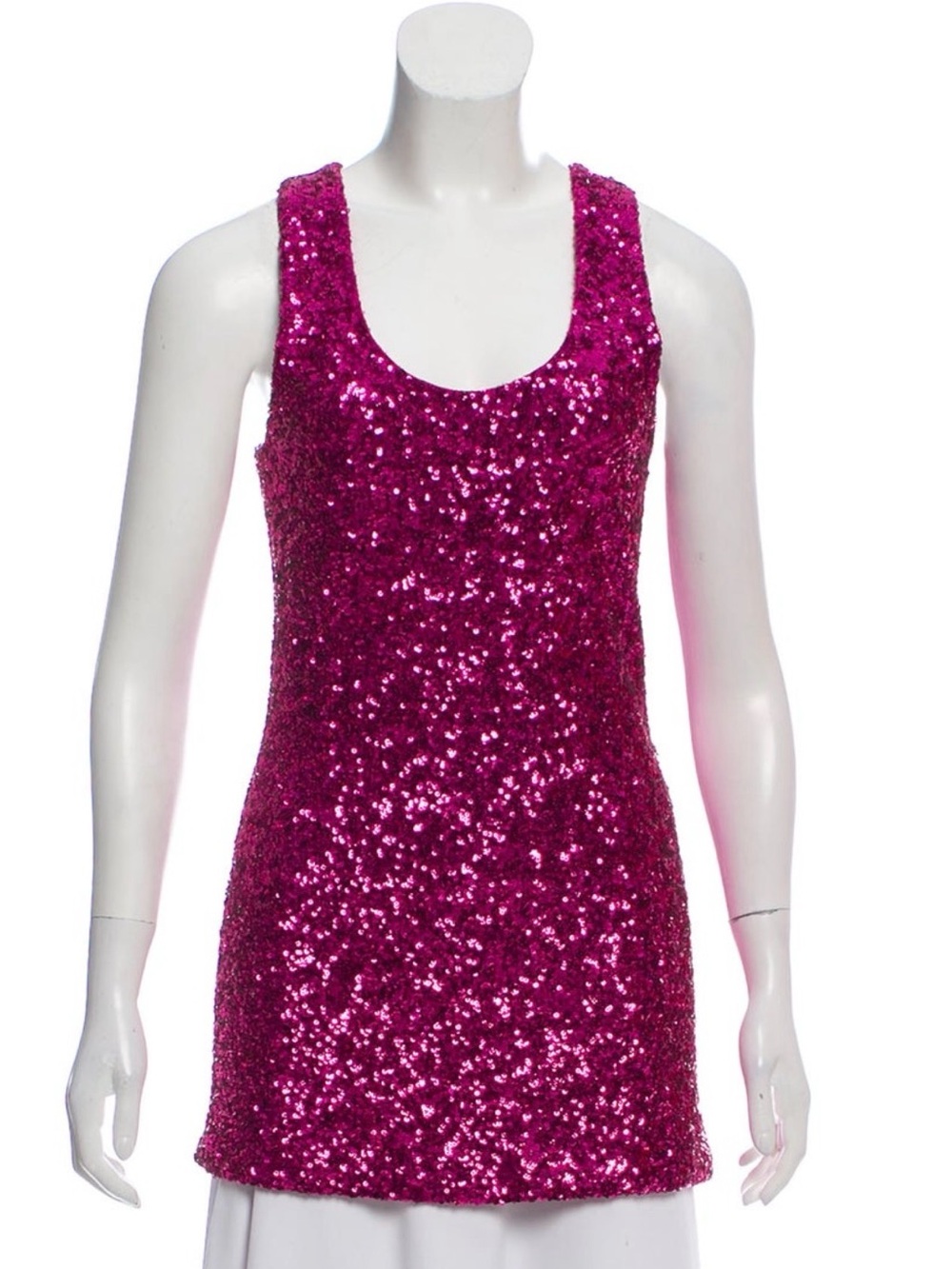 Alice + Olivia Fuchsia Sequin Mini Dress